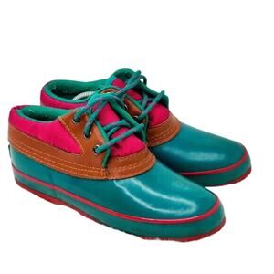 Vintage Pink Rain Shoes by kestrl Size US 6